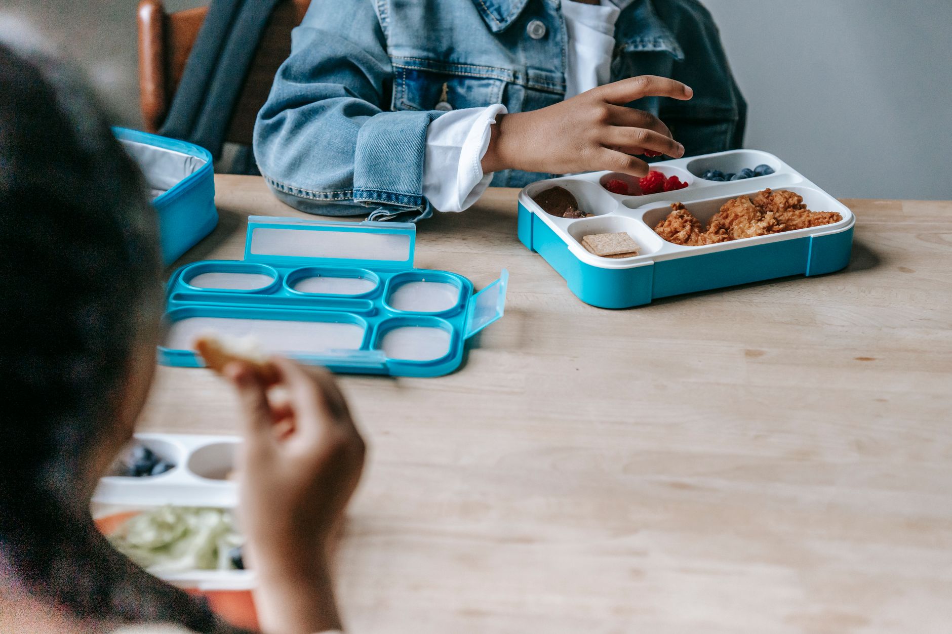 kids packed lunch box school