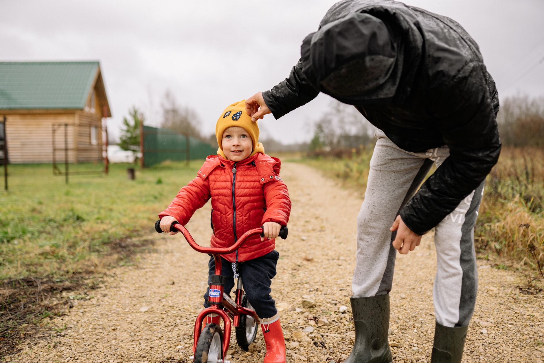 child bike trailer path