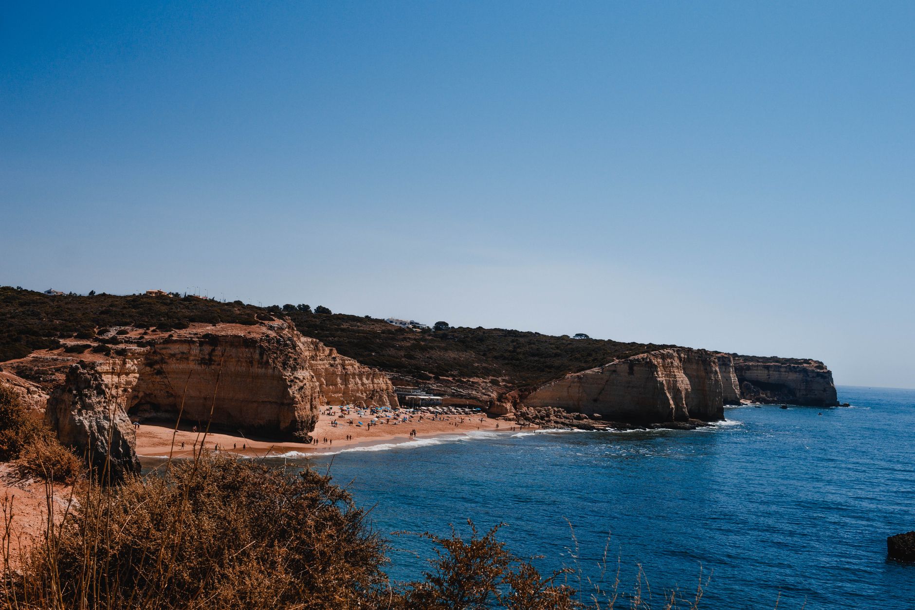 algarve coast beach cliffs